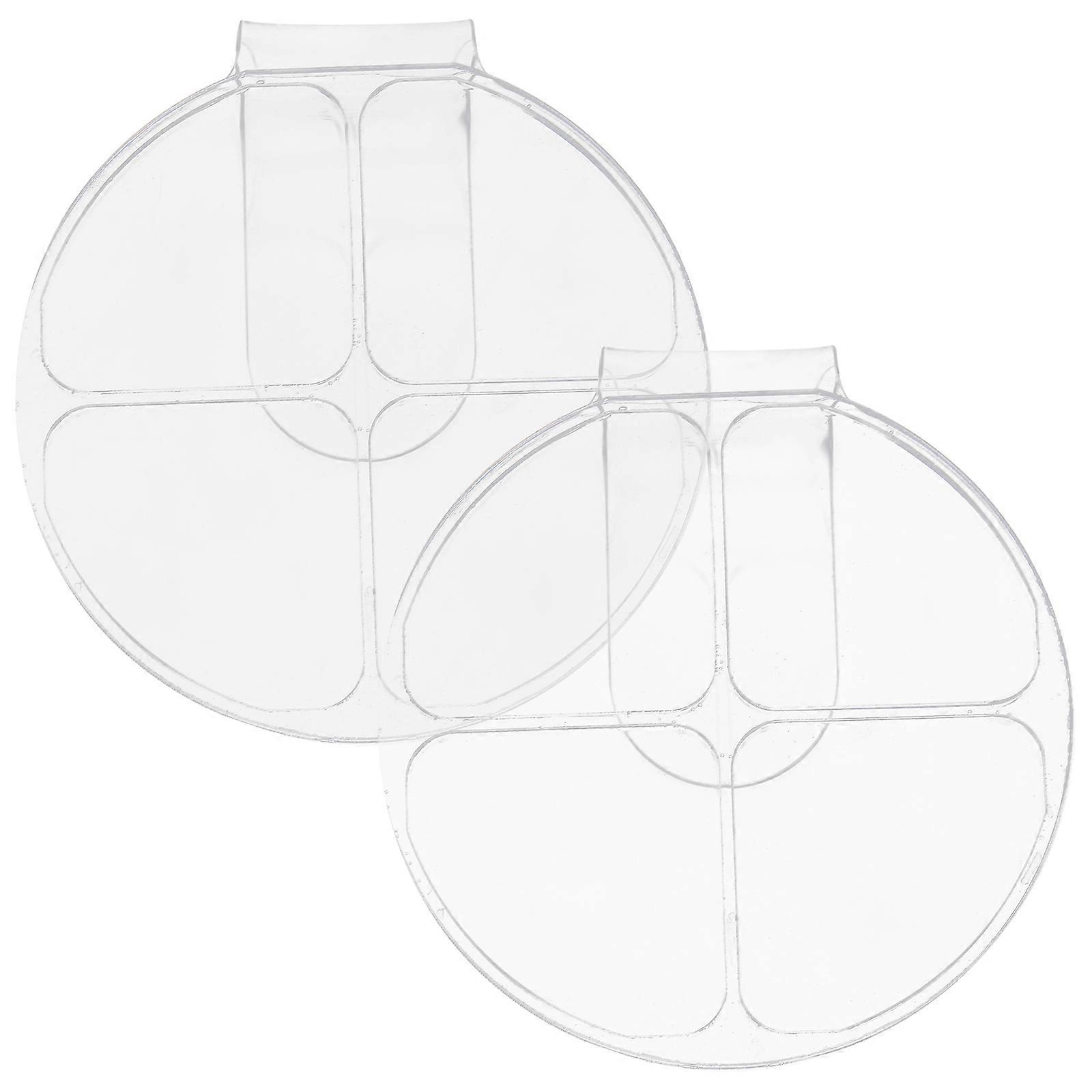 Makeup Mixing Palette Acrylic for Precise Foundation Blending 2Pcs