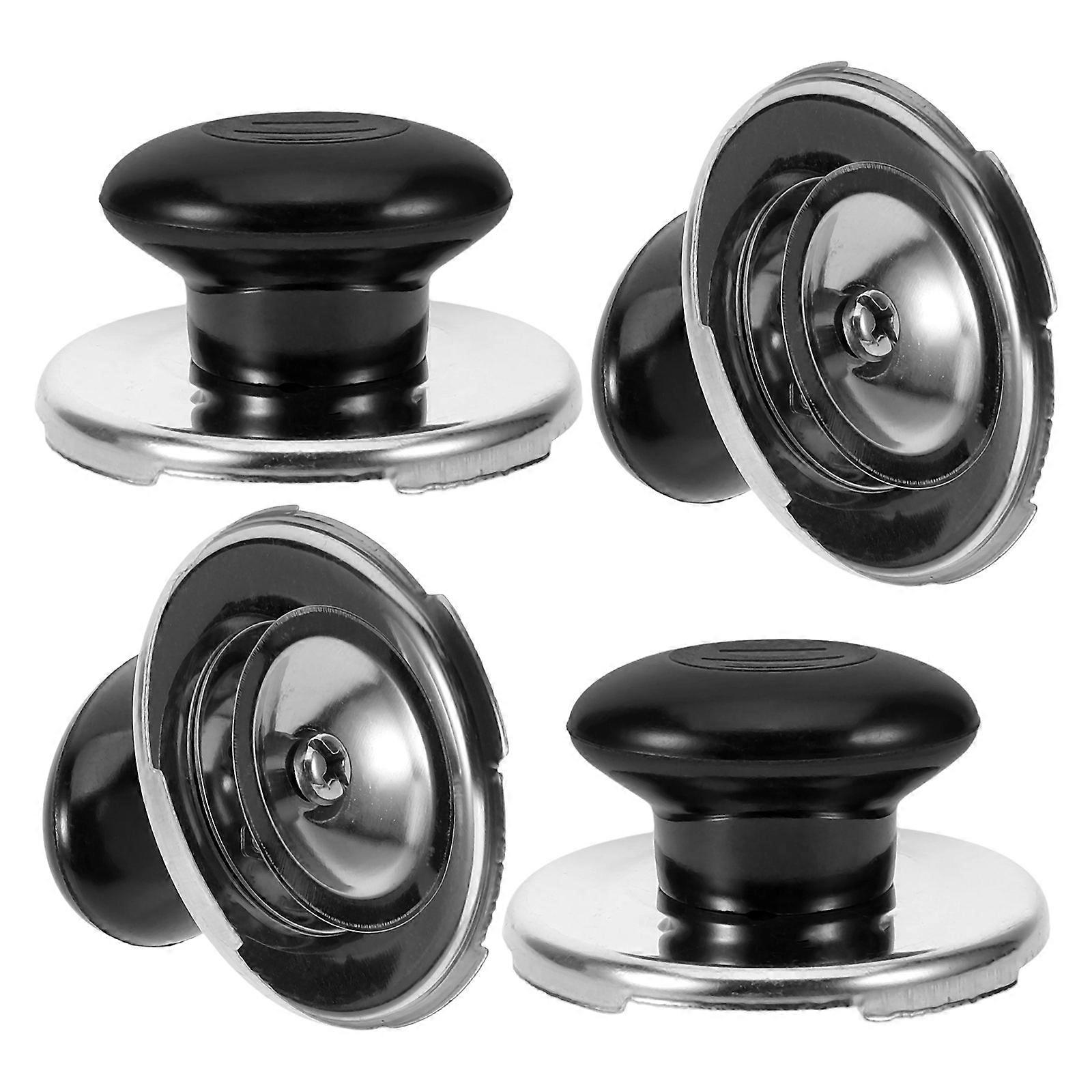 Teapot Whistle Lid Knob Flute Replacement for Kettle Use 4Pcs Silver