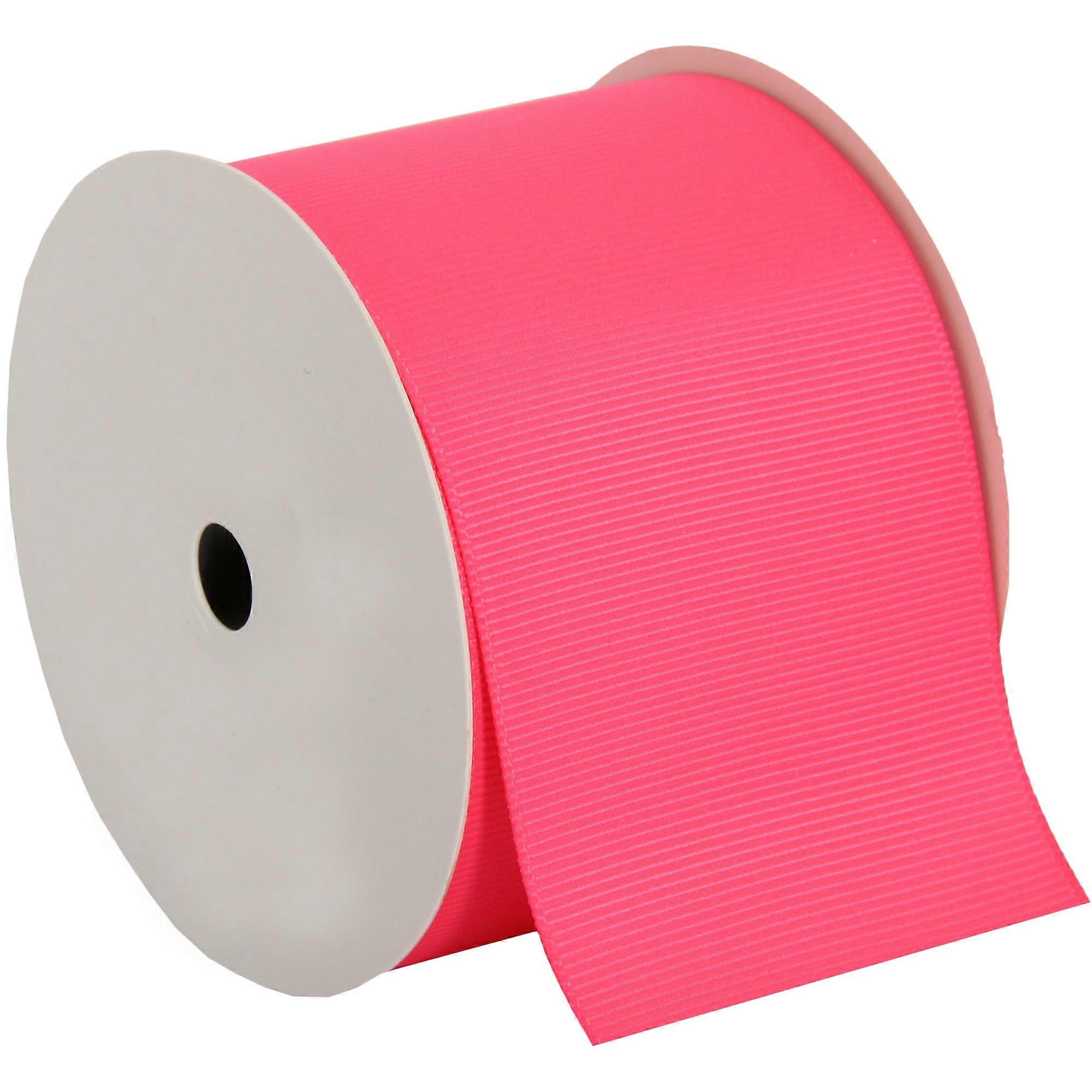 Threadart Grosgrain Ribbon Rolls - 2 1/4" width - Hot Pink - 10 yd rolls available in 25 colors and 4 widths