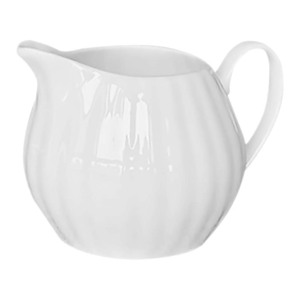 Milk Pitcher Ceramic Creamer Pitcher for Coffee Use 1 Piece White