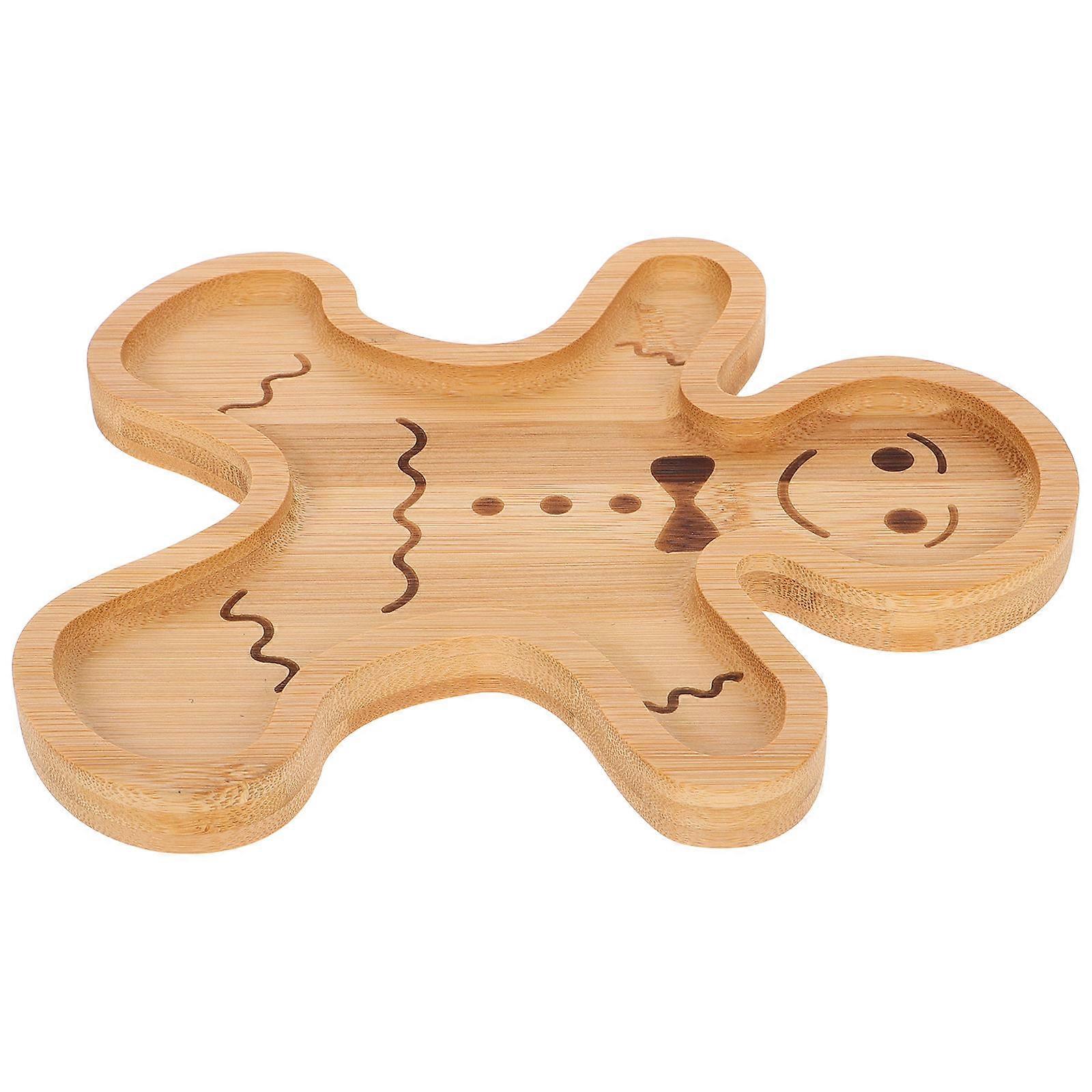 Gingerbread Man Holiday Treat Tray for