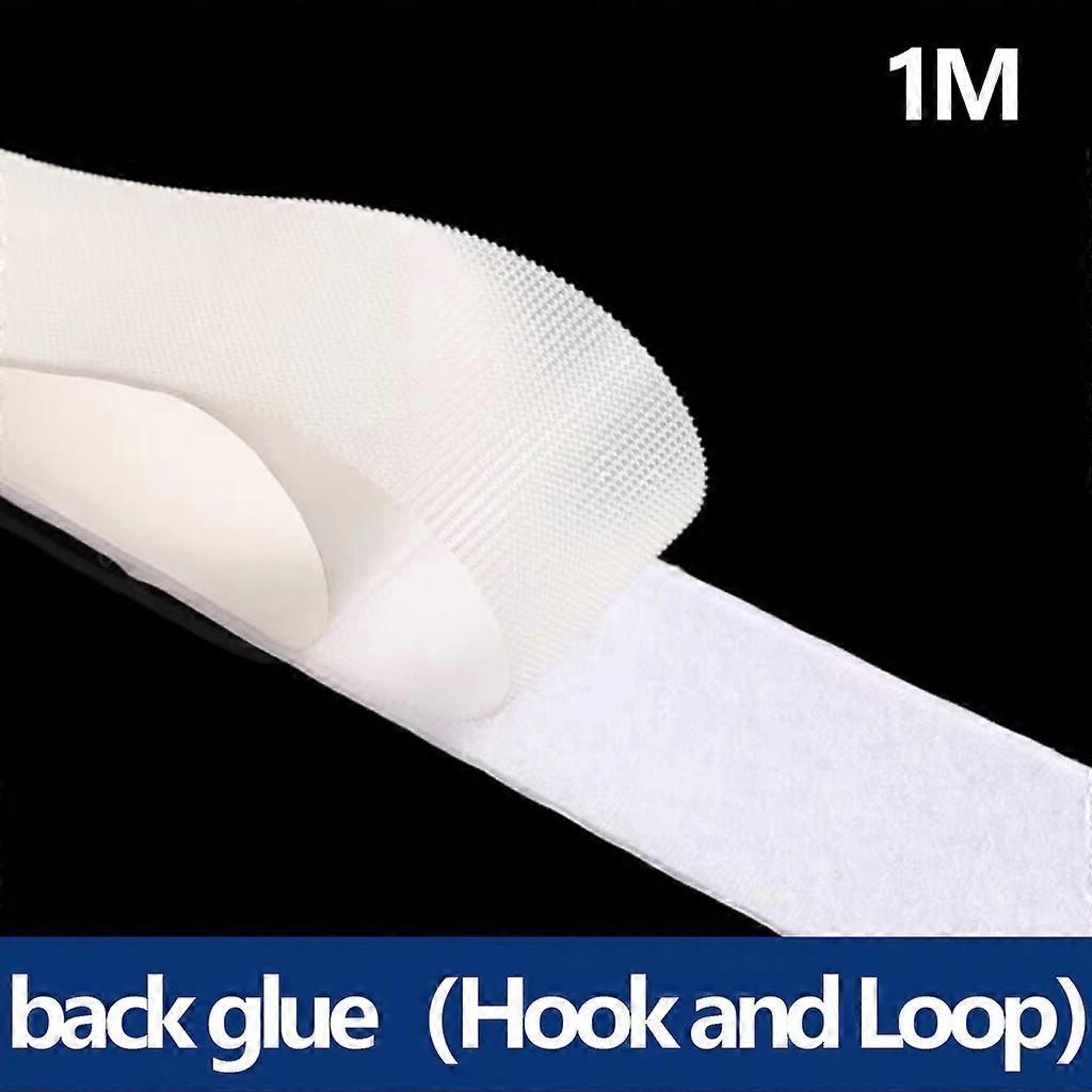 1/3/5M Strong Self-adhesive Hook and Loop Fastener Strip Magic Nylon Sticker Scratch Tapes with Glue Strap for DIY Craft 20-50MM