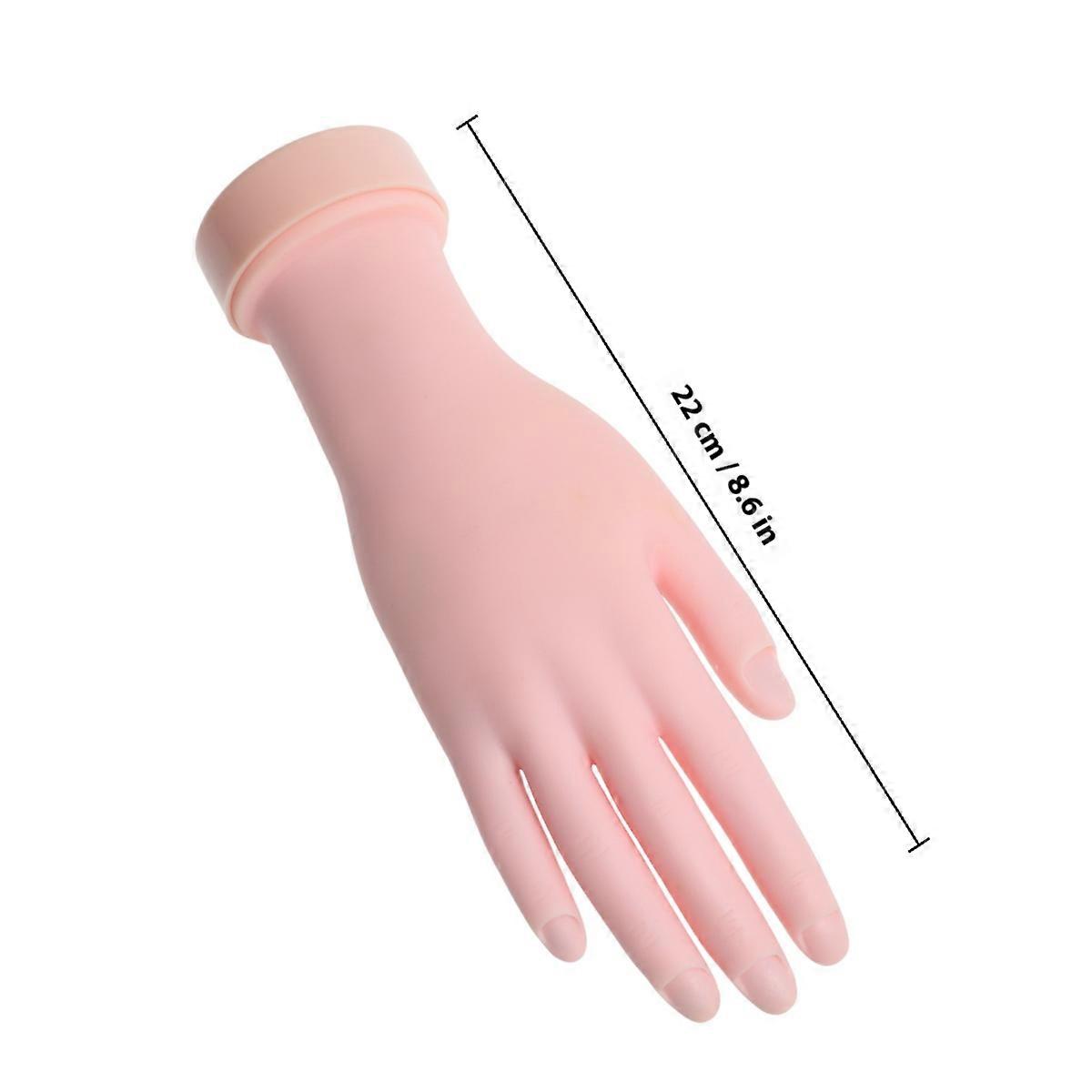 Rubber Hand Model for Manicure Tools with Movable Fingers