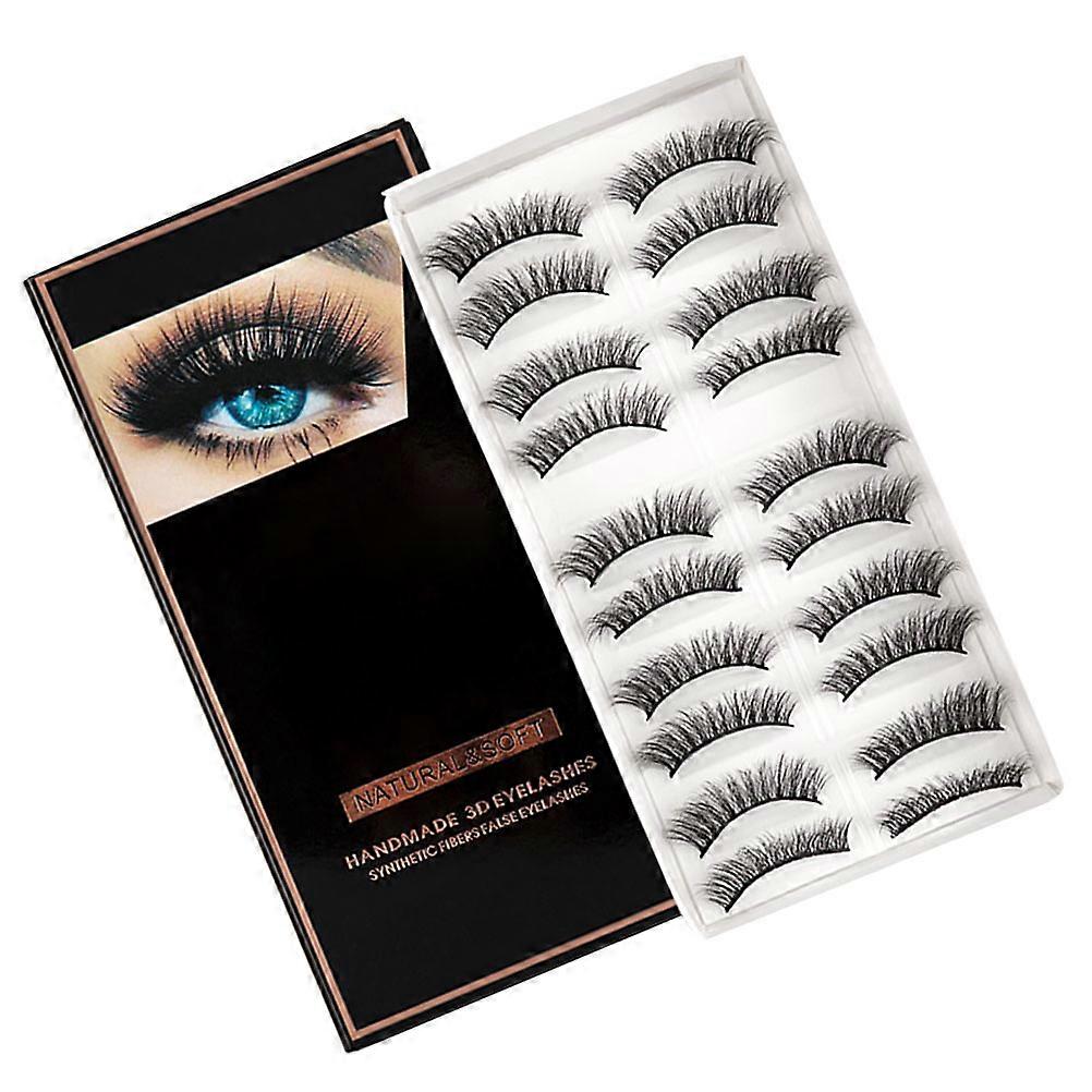 Makeup Eyelashes 3D False Eyelash for Makeup 10Pairs Dense Reusable