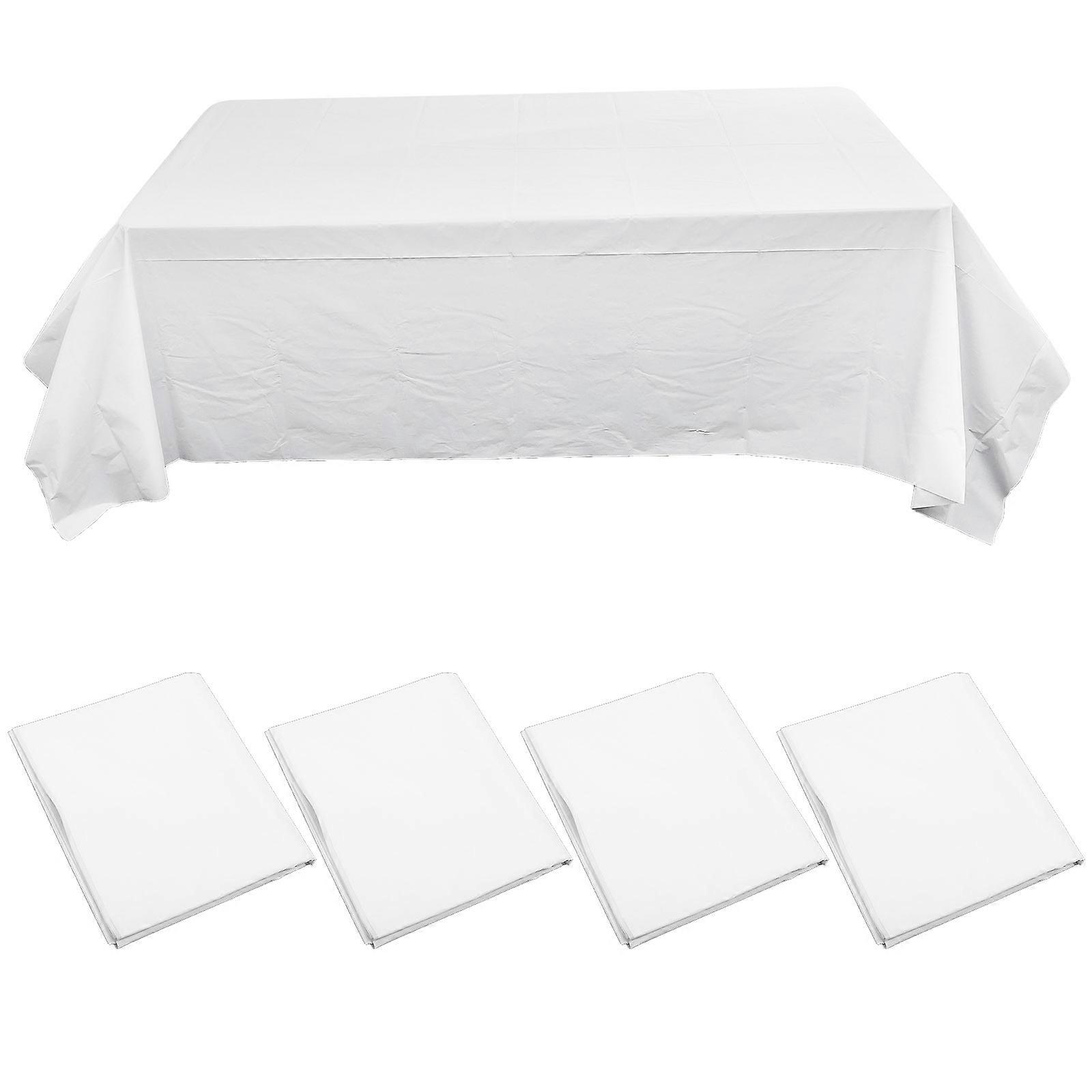 Rectangular Plastic Table Cover for Birthday 25Pcs Disposable Tablecloth