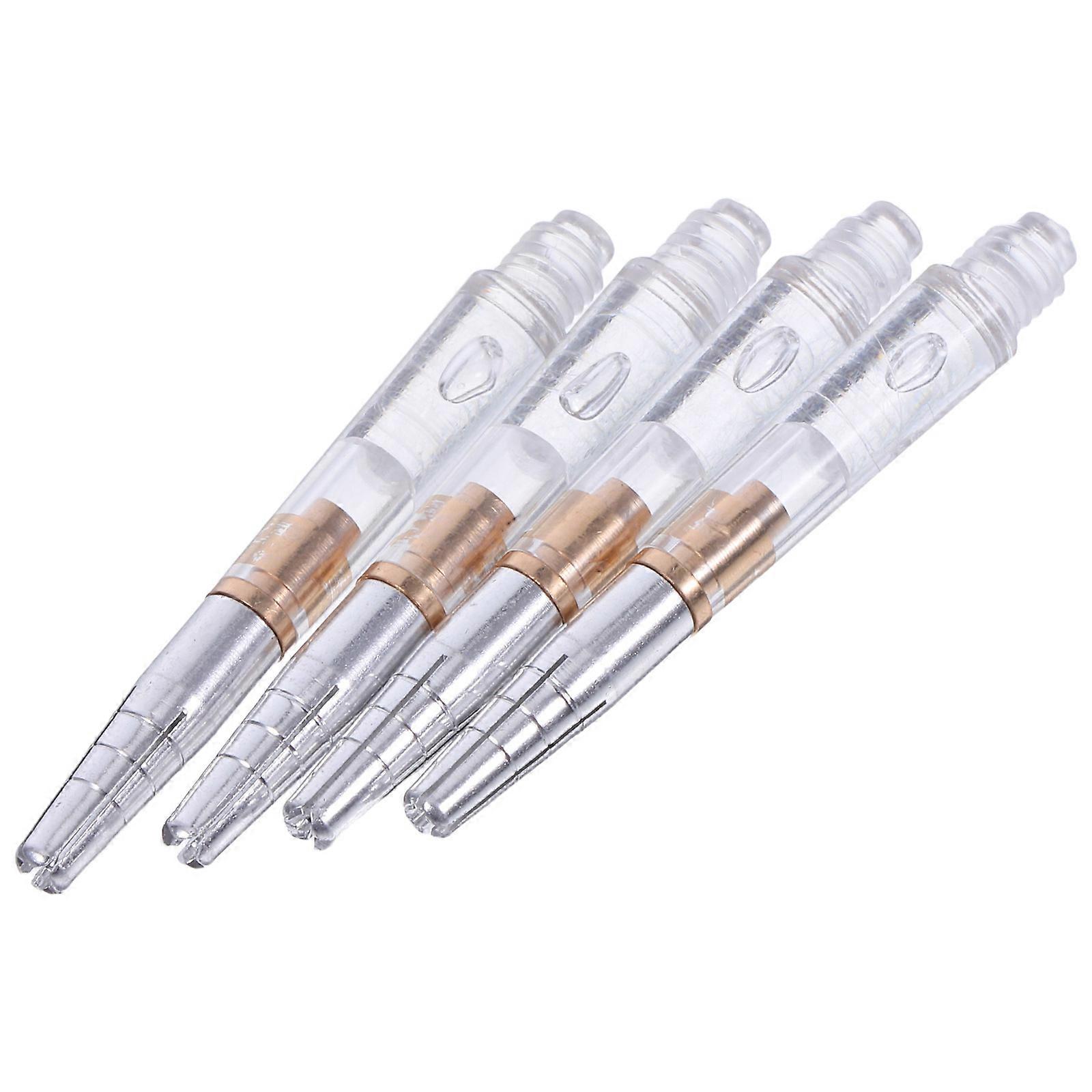 Rotating Dart Shafts for Thread Soft Tip Darts with 4Pcs Transparent Stems
