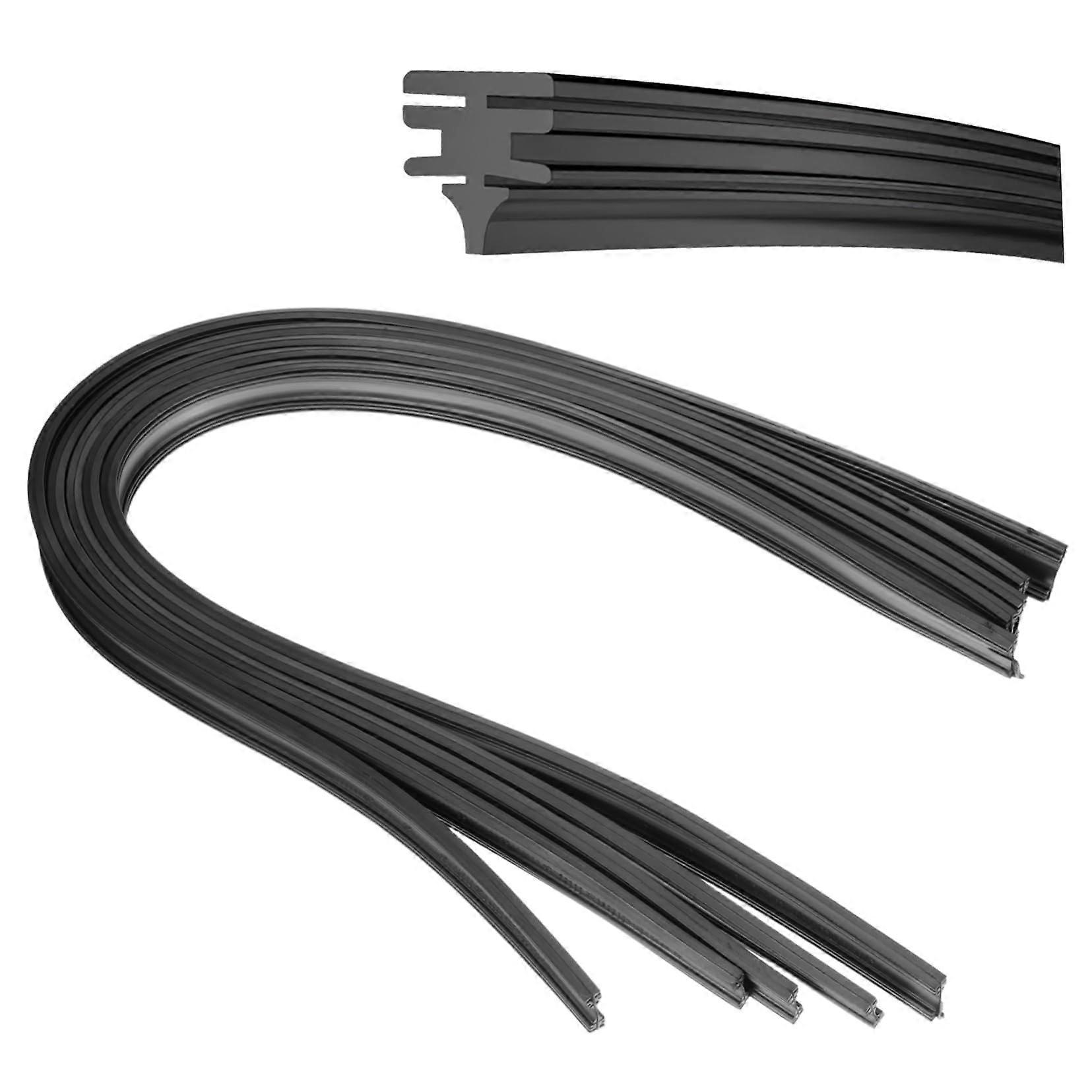5 Pairs Universal Frameless Wiper Blade Refills Durable Rubber Strips Quick Replacement Ref:9462