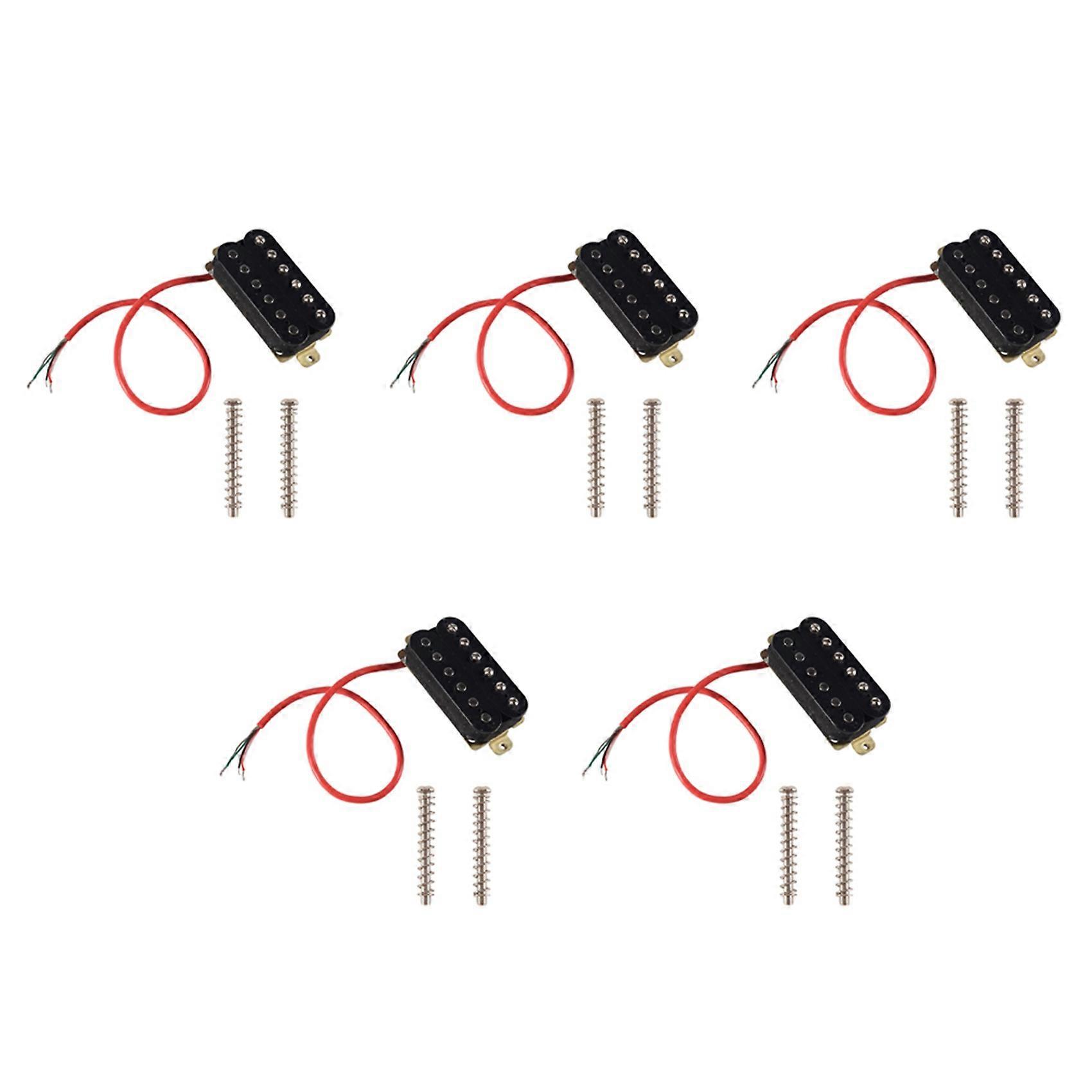 5X Electric Guitar Humbucker Pickups Bridge Alnico V Pickup Black