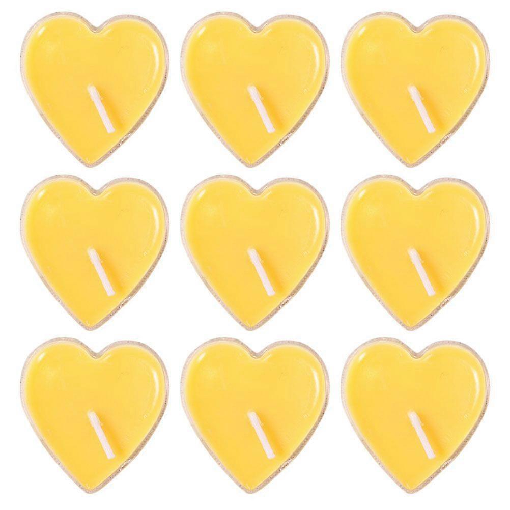 9pcs Romantic Heart Shaped Tealight Decorative Candles Proposal Candles