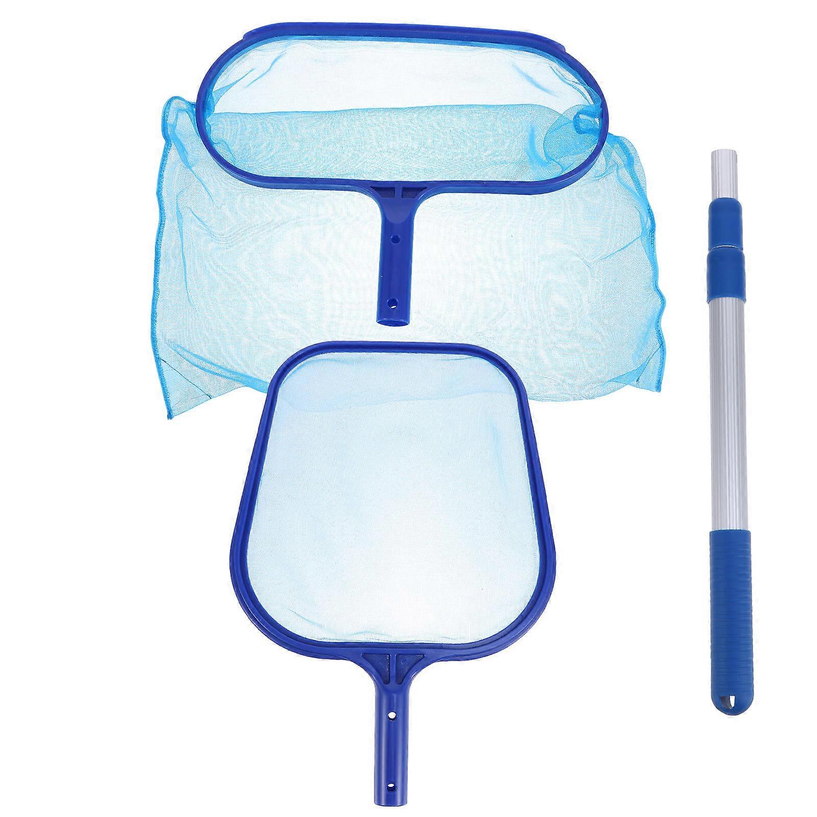 Pool Net Rake Mesh for Cleaning Use with Retractable Pole 2Sets