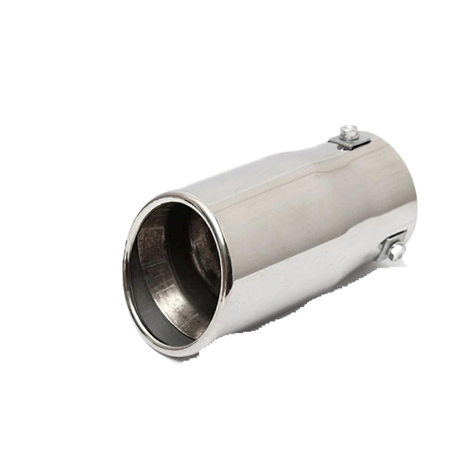 Universal Stainless Steel Car Exhaust Tip Bevel Tailpipe Muffler Protector for Smooth Flow