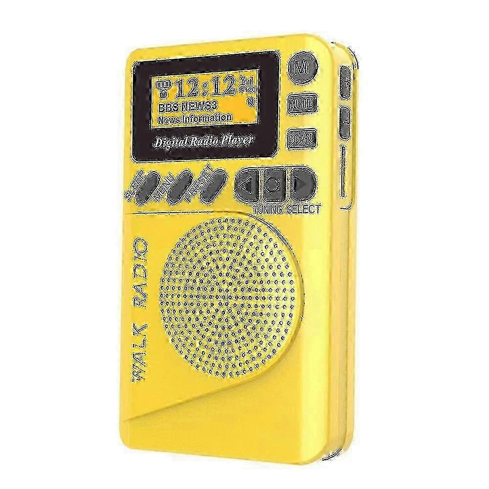 Rádio digital de bolso DAB Mini DAB+ com reprodutor de MP3, rádio FM e tela LCD de 26 polegadas