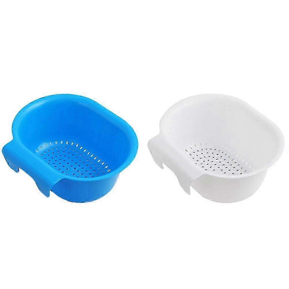 2025 2PCS Washing Vegetable Fruit Sink Basket Creative Practical Drain Basket