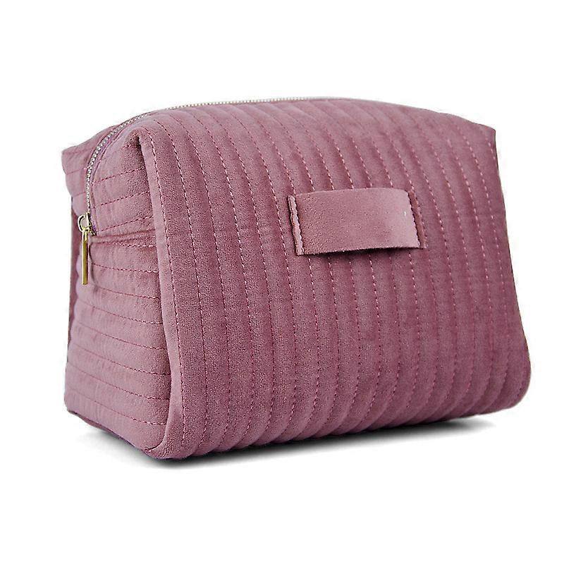 Velvet Female Cosmetic Bag, Large Capacity Portable Skin Care Cosmetics, Storage Bag