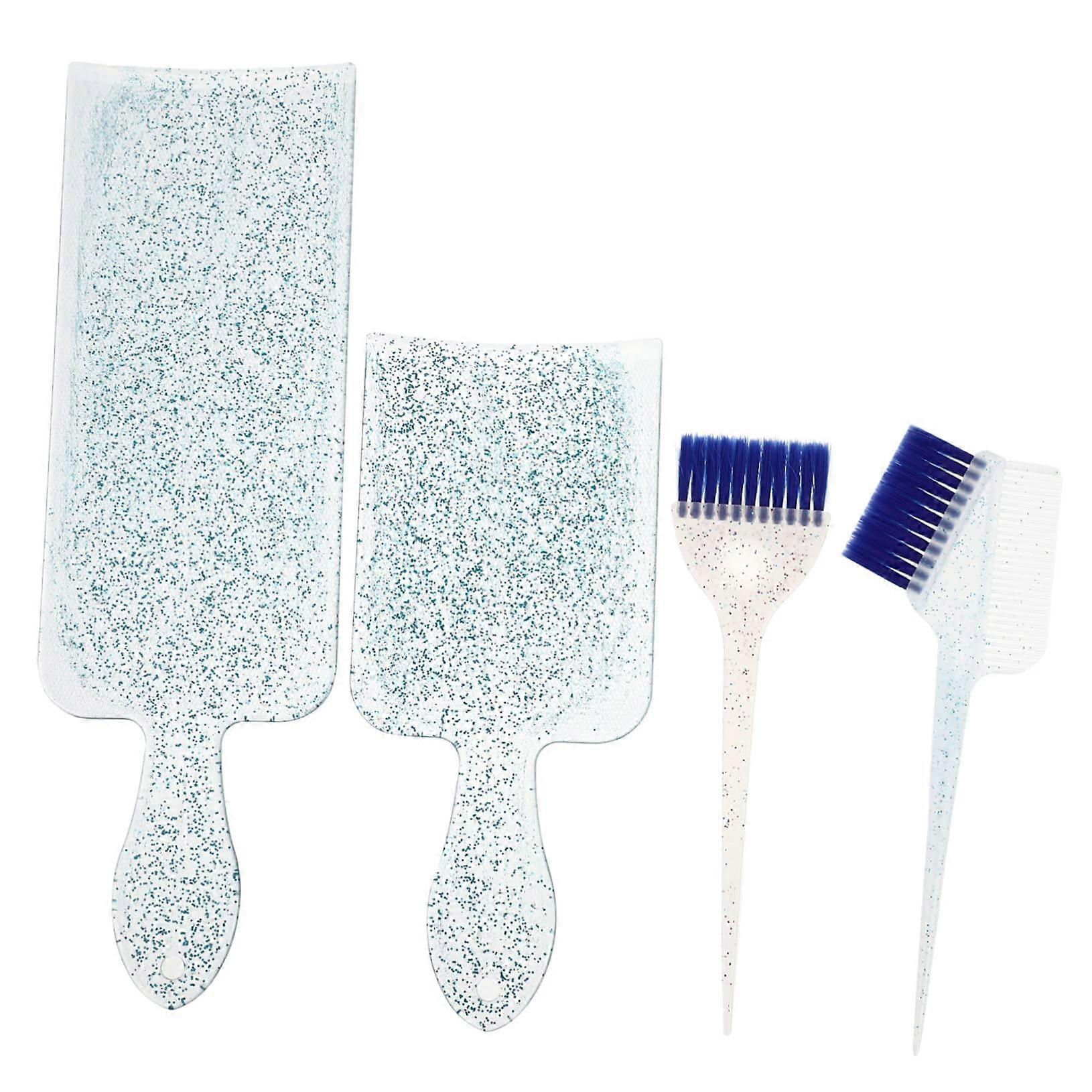 Hair Coloring Tools with Highlighting Board Set for Precise Application, Professional Salon Use, Blue