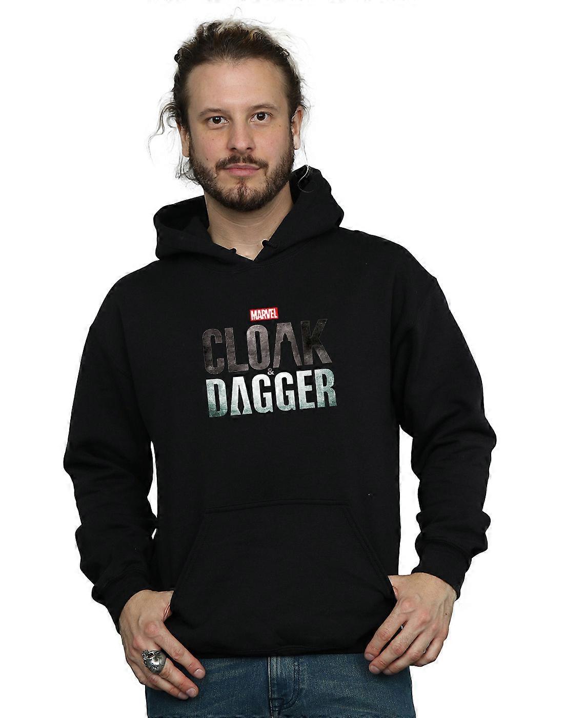 Marvel Men ' s cloak a Dagger logo Hoodie