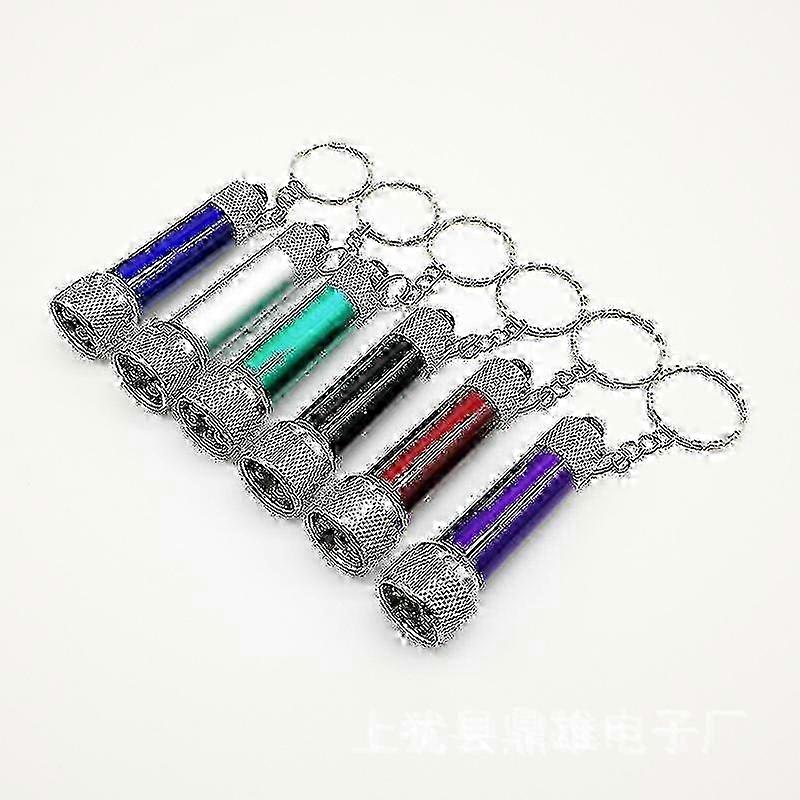 6pcs Keychain Flashlight Portable Led Mini Flashlight Light Keyring Torch Keychain Lamp (mixed Color)