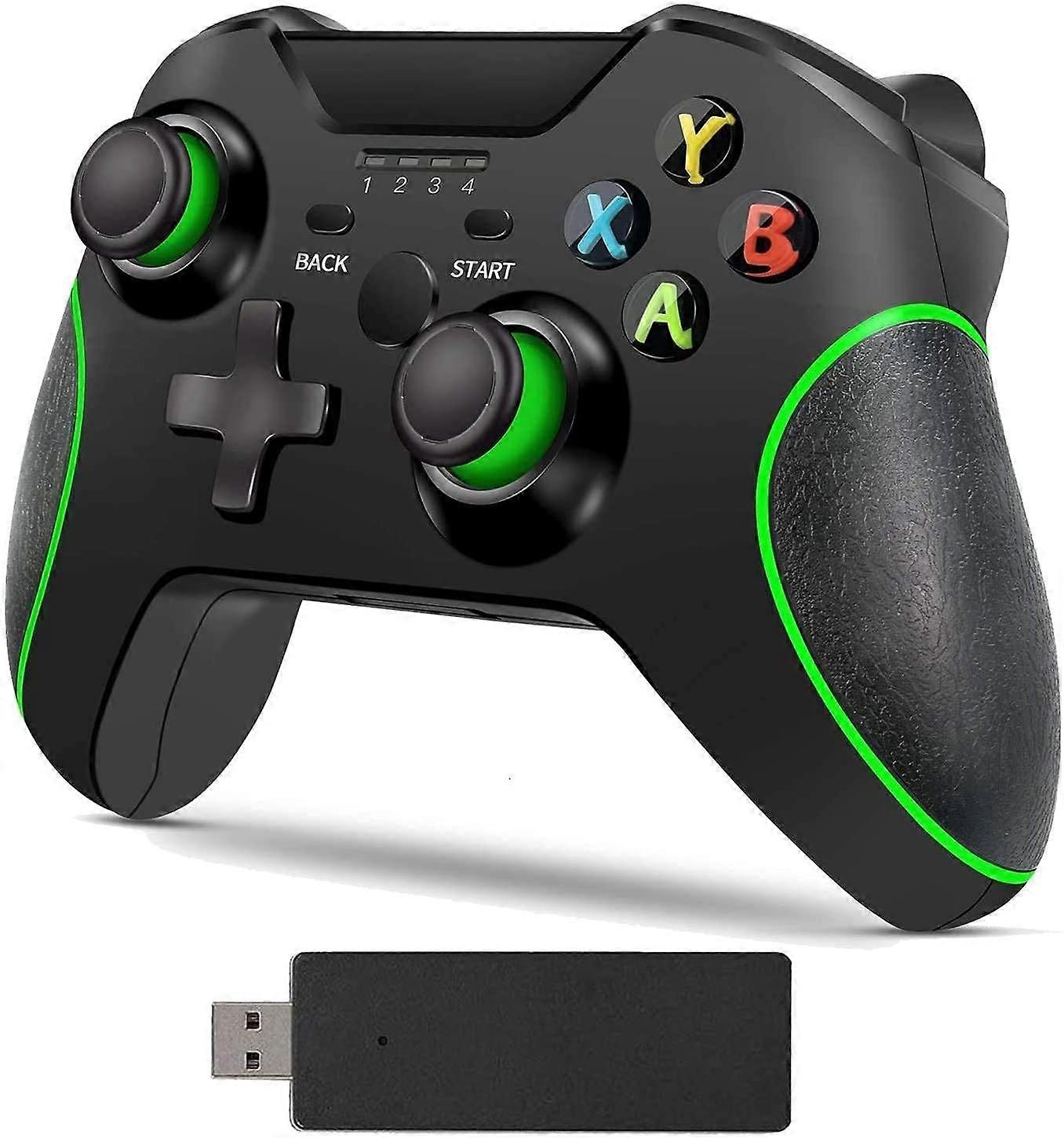 Wireless Controller with Headset Jack and Builtin Battery for Xbox One and Series X/S, Black