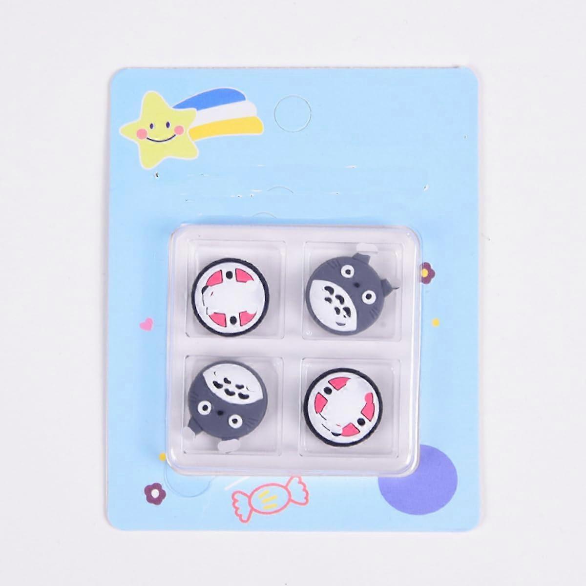 Thumb Grip Caps for Nintendo Switch JoyCon, AntiSlip Joystick Covers with Cute Pattern Design