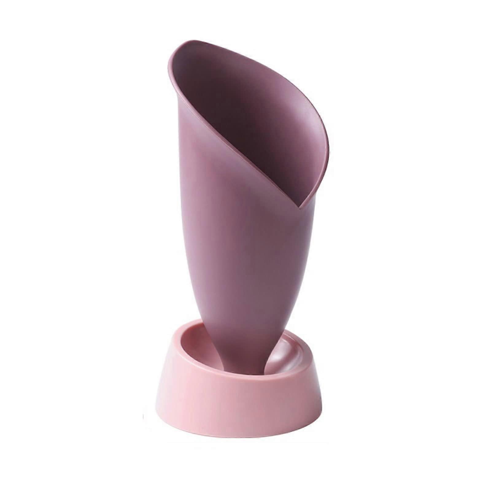 Kitchen Utensil Holder Pink MultiCompartment Tableware Drying Rack for Kitchen Counter