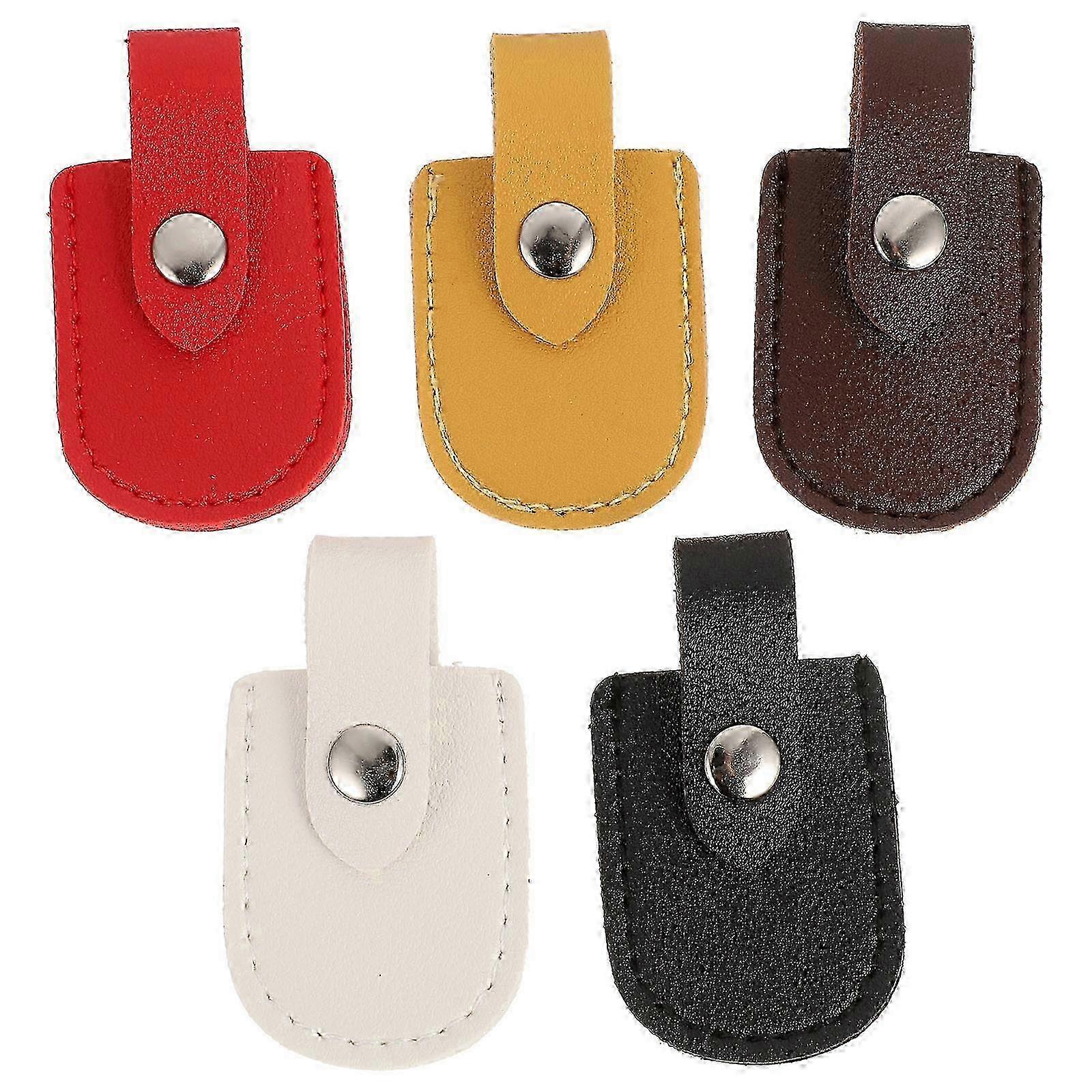 Cuticle Nipper Guards, 5-Pack PU Nail Clippers Protector for Salon Use