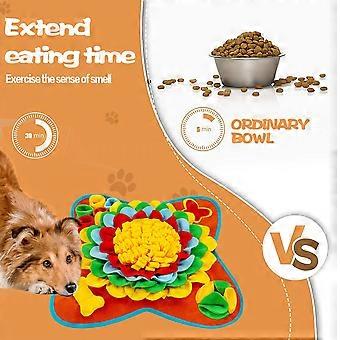 Squeaky Pet Snuffle Mat for Dogs, Cat Interactive Forage Mat for Slow Feeding Engaging Puzzle Dog Toy with Layers Design