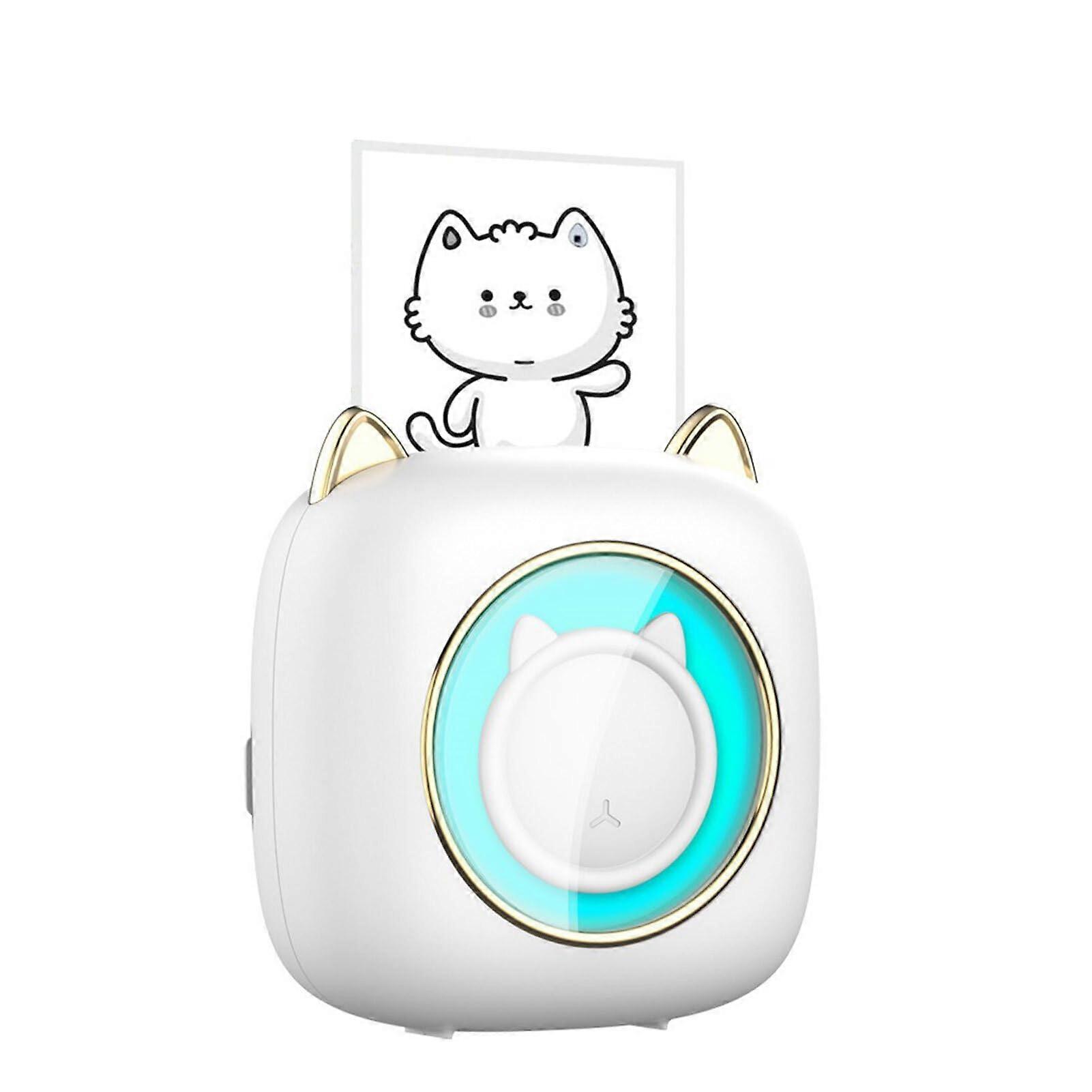 Portable Bluetooth Photo and Label Printer, Wireless Ink Mini Thermal Printer for Travel