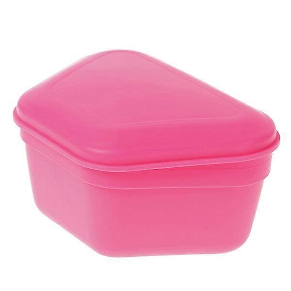 Denture Storage Box Plastic Material 62mm Height Denture Cleaning and Storage Box