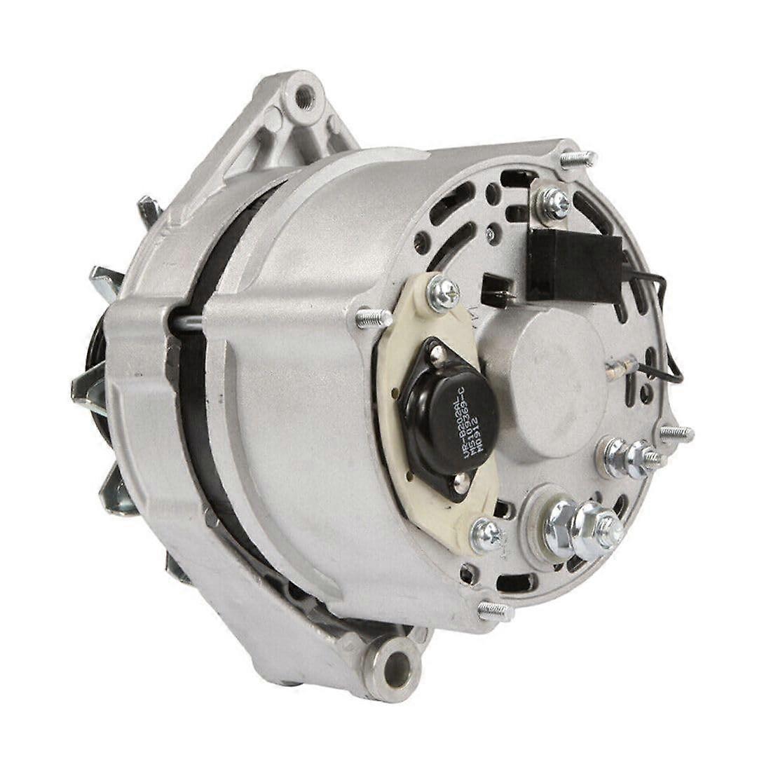 120 Amp Spool Mount Alternator with Solid Pulley and External Fan for Windrower