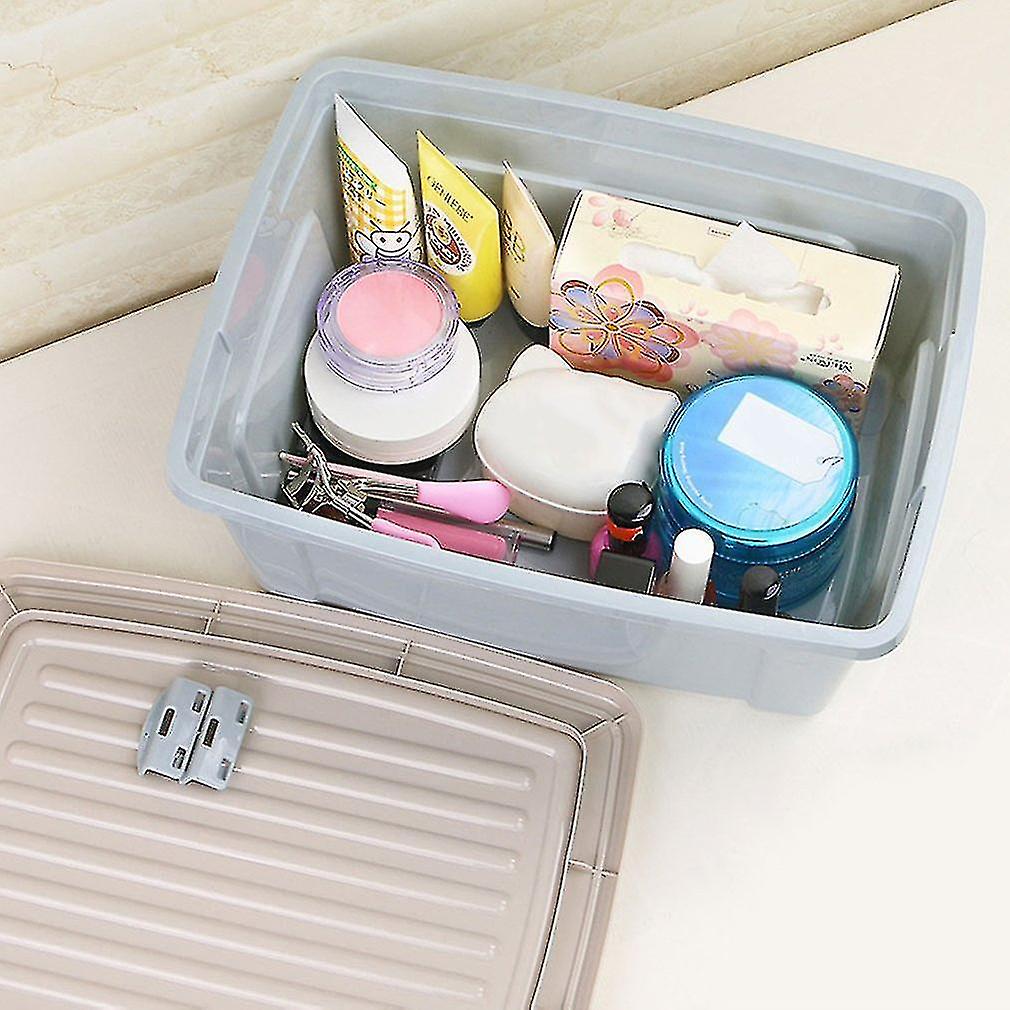 Multi-functional Plastic Snack Storage Box With Cover Wardrobe Finishing Box