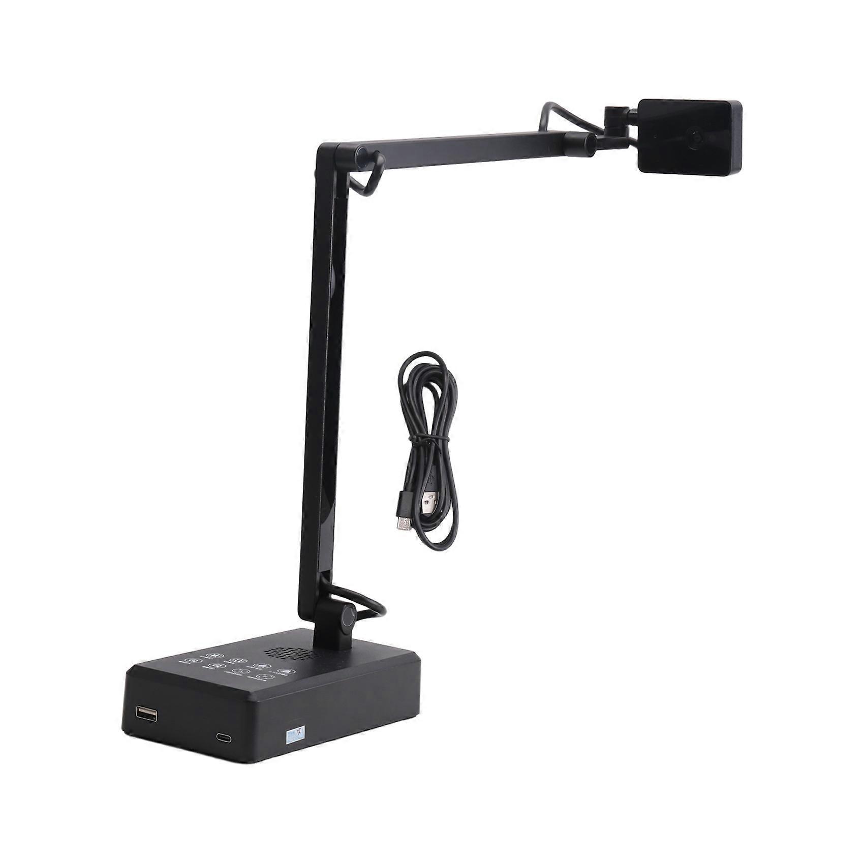 2X 4K USB Document Camera 16MP Webcam Visualiser Image Invert Foldable for Live Demo Web Conferencing