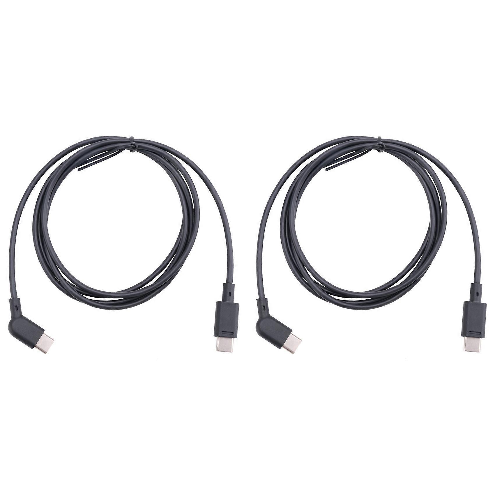 2pcs 120CM Data Cable Coaxial Cable Smart AR Glasses Accessories for Xreal Rokid Viture Rayneo Air AR