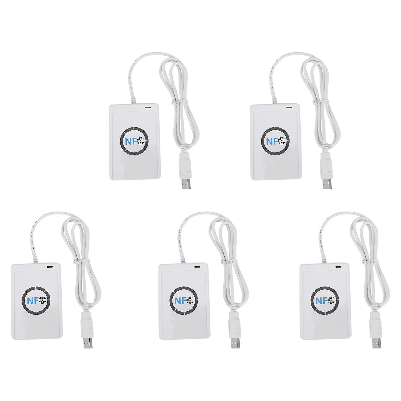 5X USB NFC Card Reader Writer ACR122U-A9 China Contactless RFID Card Reader Windows Wireless NFC Reader