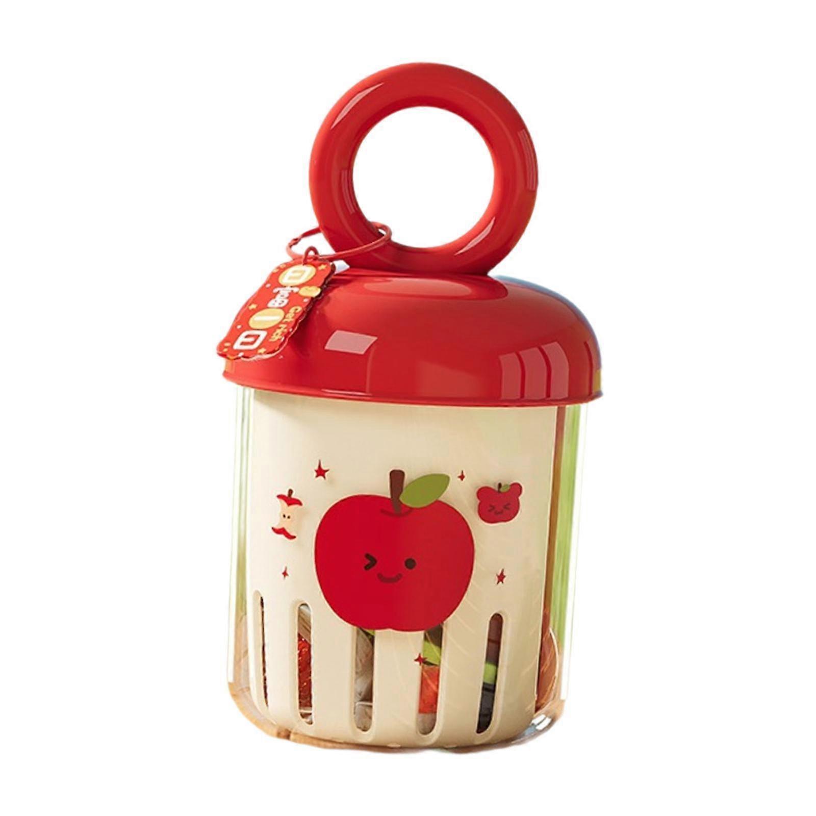 Double Layer Fruit Drain Container, Easy Cleaning, Fruit Basket and Handle for