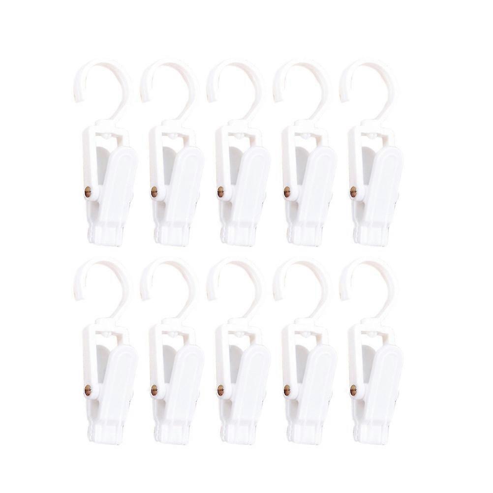 Clever Swivel Clips Curtain Clips for Storage 10Pcs Rotatable Hooks