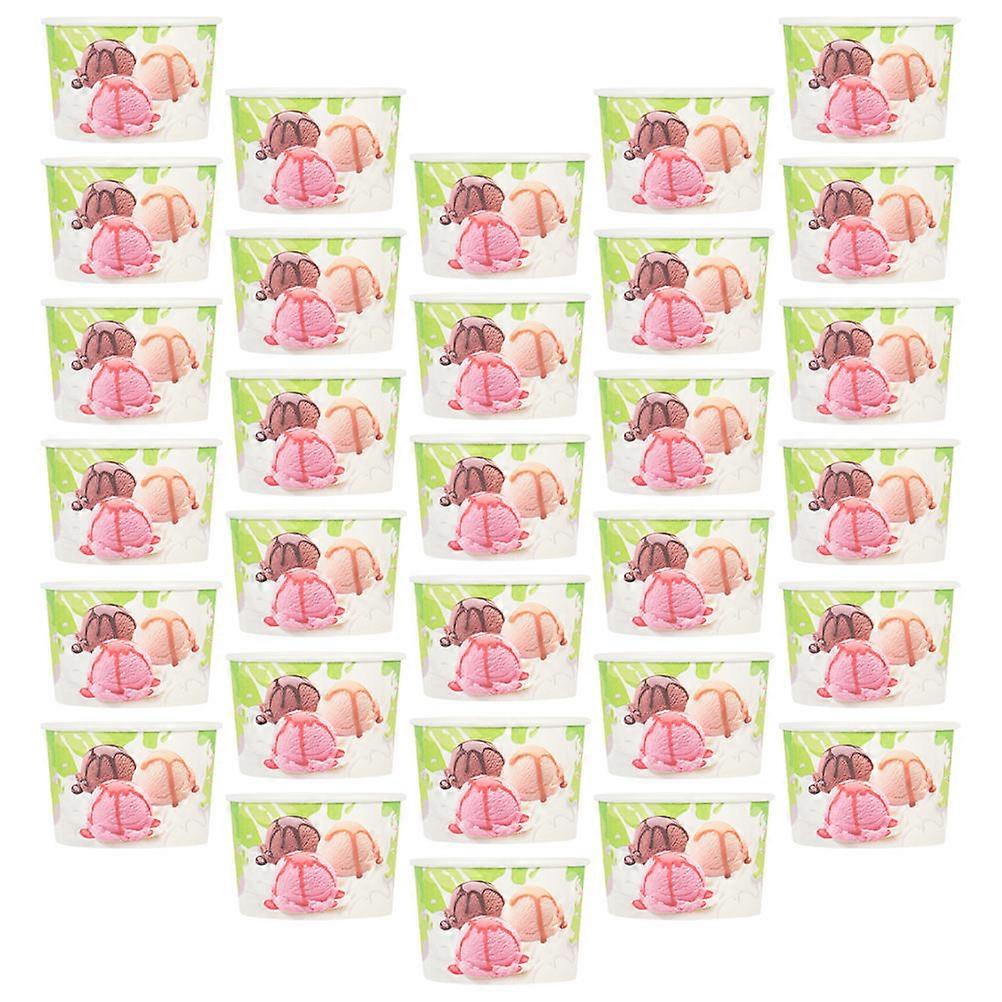Ice Cream Cups Paper Ice Cream for Baking 200Pcs