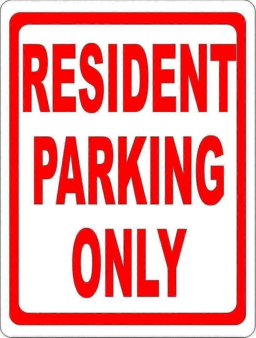 Placa de Estacionamento para Residentes, Metal, 8x12 polegadas