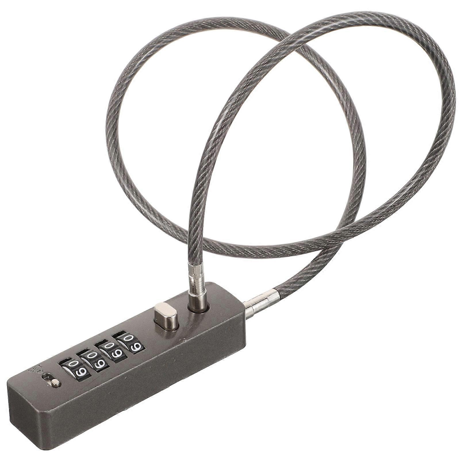Combination Cable Lock Cable Lock with 4-Digit Password for Industrial Use