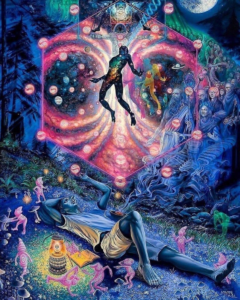 PSYCHEDELIC Jigsaw Puzzle Brain Teaser V0218
