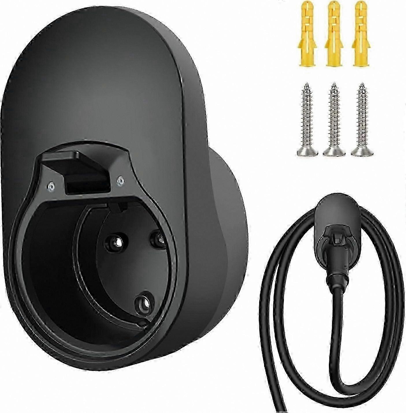 Wall Mount for EV Charger - Cable and Plug Holder, Compatible with Wallbox