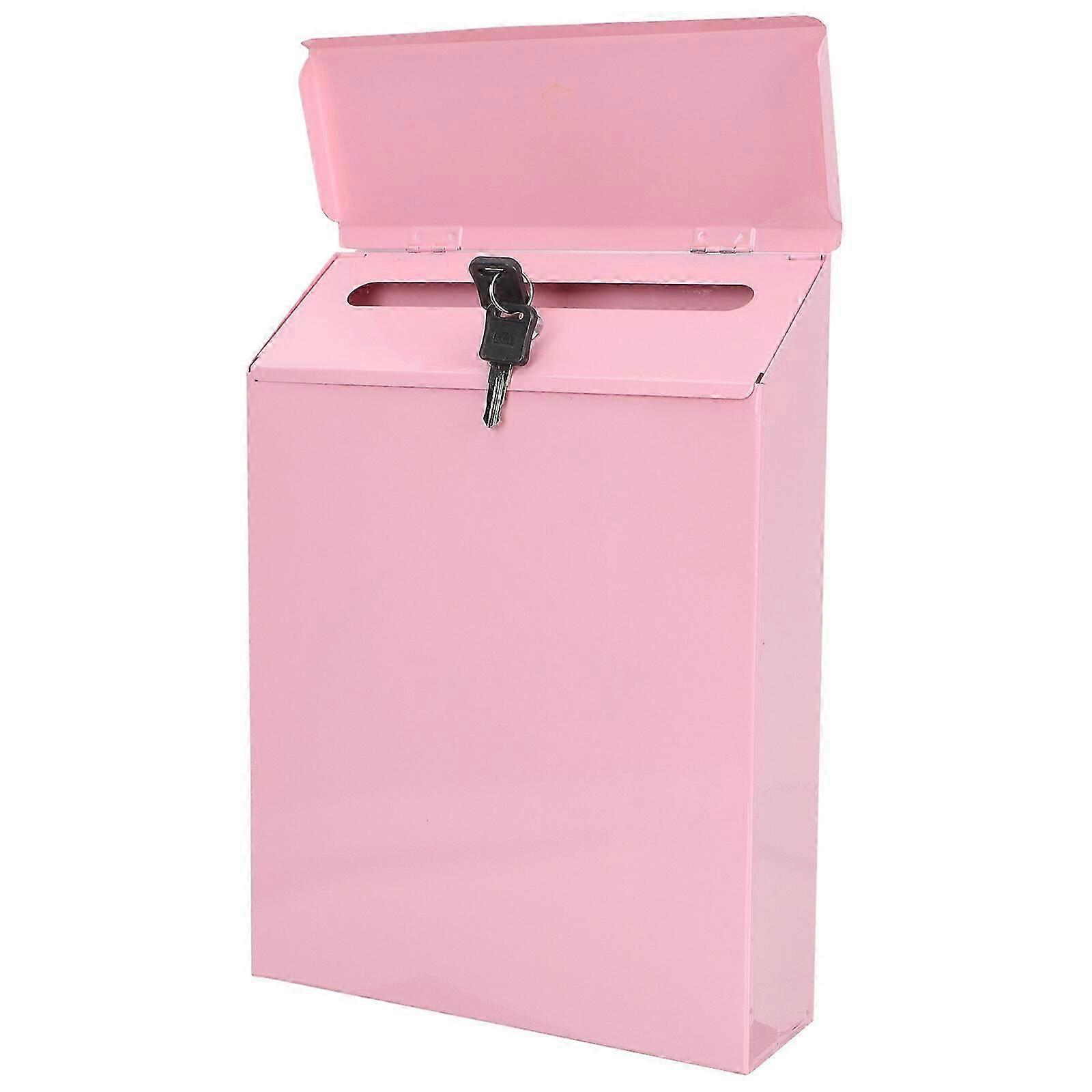 Wall Mount Mailboxes Rust- Proof Letter Box Decorative Post Box Farmhouse Mailbox Wall Locking Mailbox
