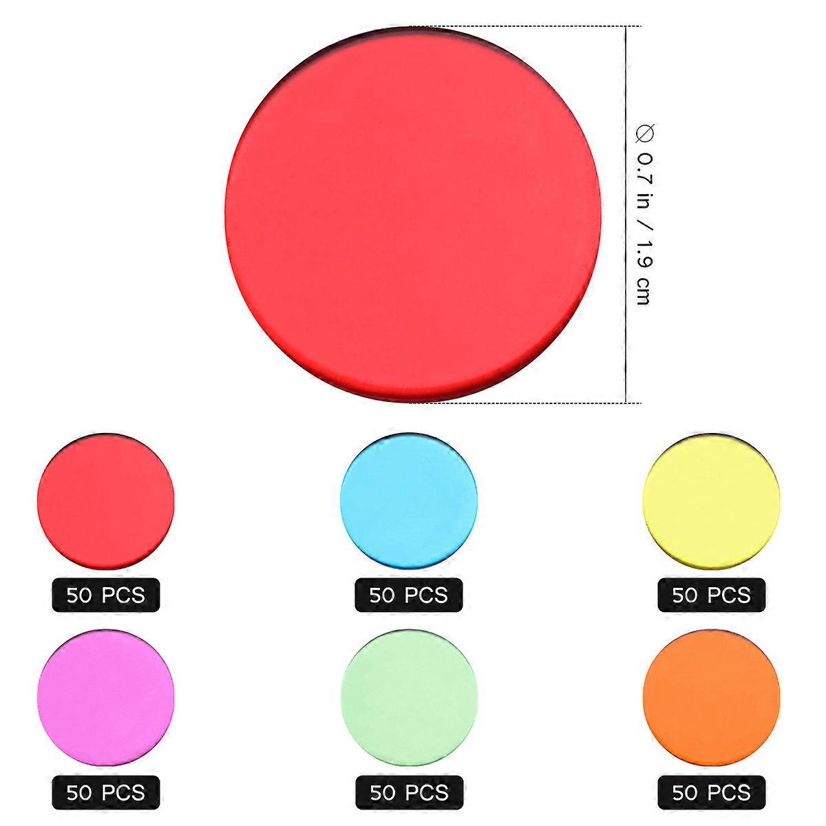 Plastic Markers Count Chips for Game Use 300Pcs Assorted Colors