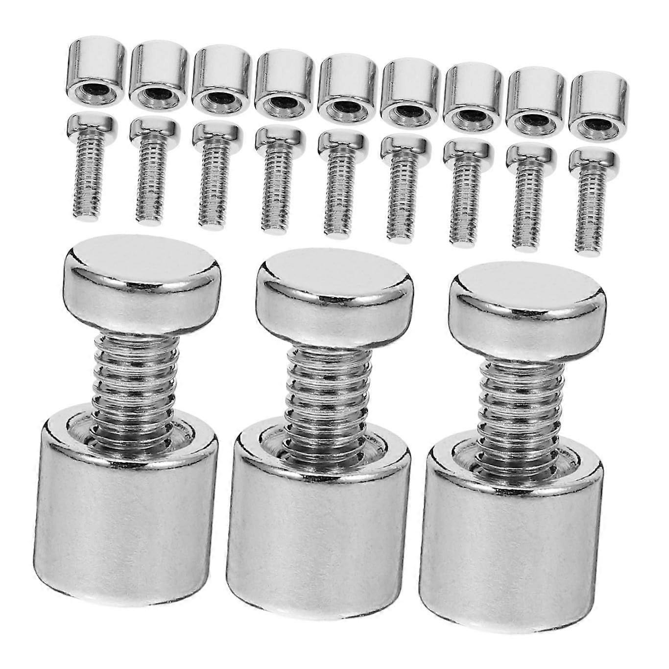 12 Sets Advertising Brackets Standoff Acrylic Fixing Frames Panels