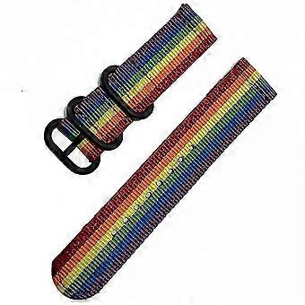 For Suunto 9/9 Baro/7/d5 Watch Strap 24mm Nylon Watchband Smart Watch Band With Round Buckle-hy