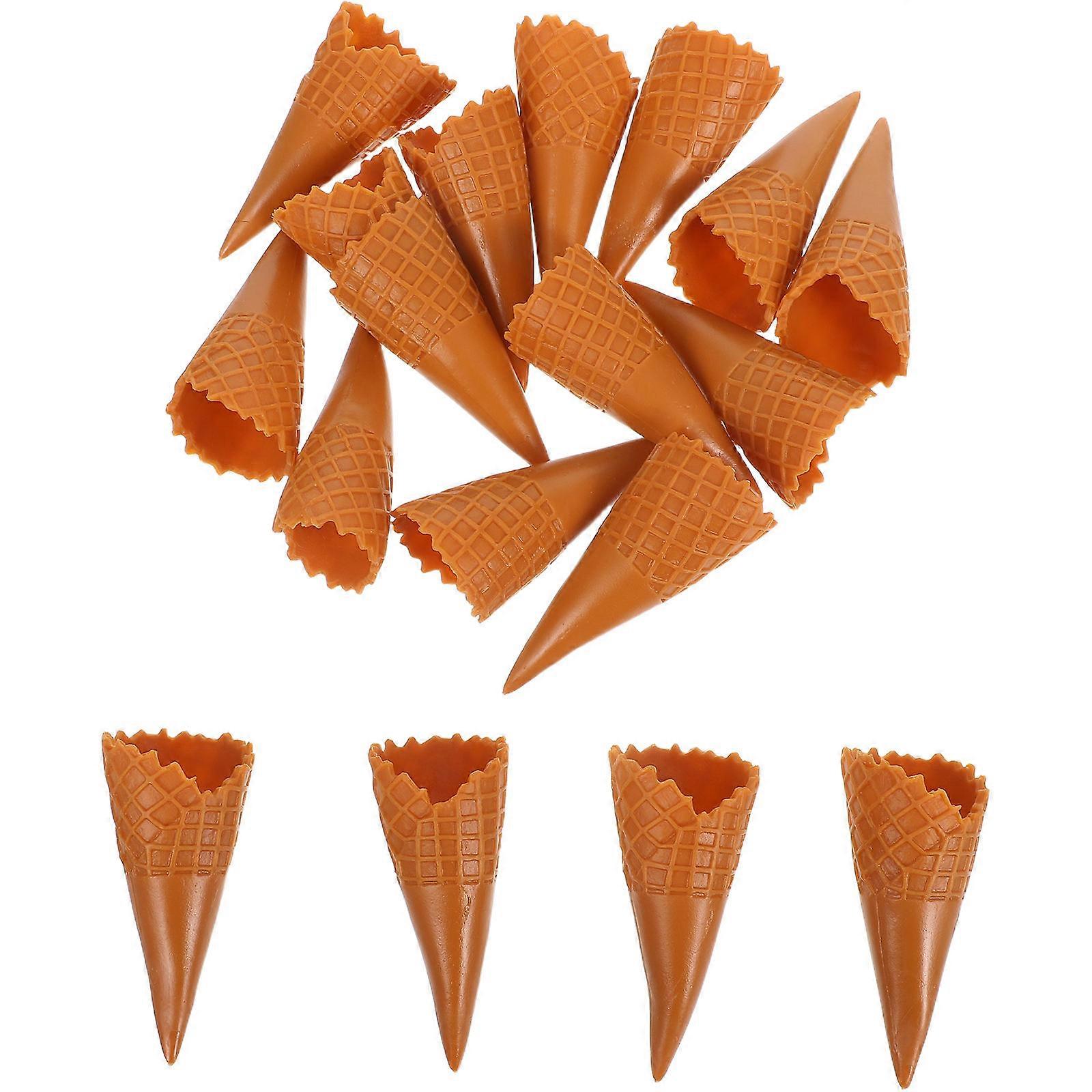 18pcs leere Eistüte Modell Mini-Eistüte künstliche Eistüten