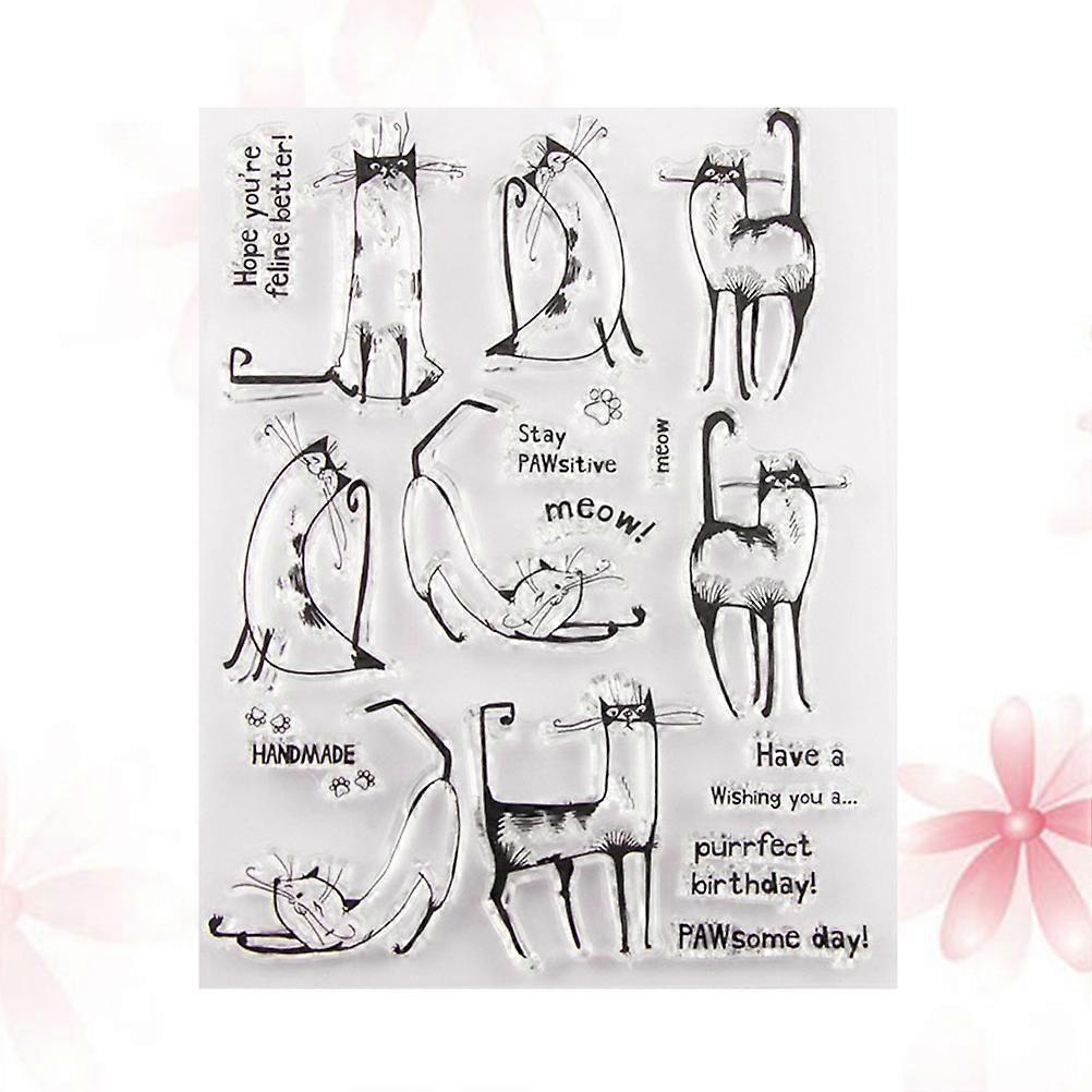 Transparente Silikonstempel für DIY-Scrapbooking