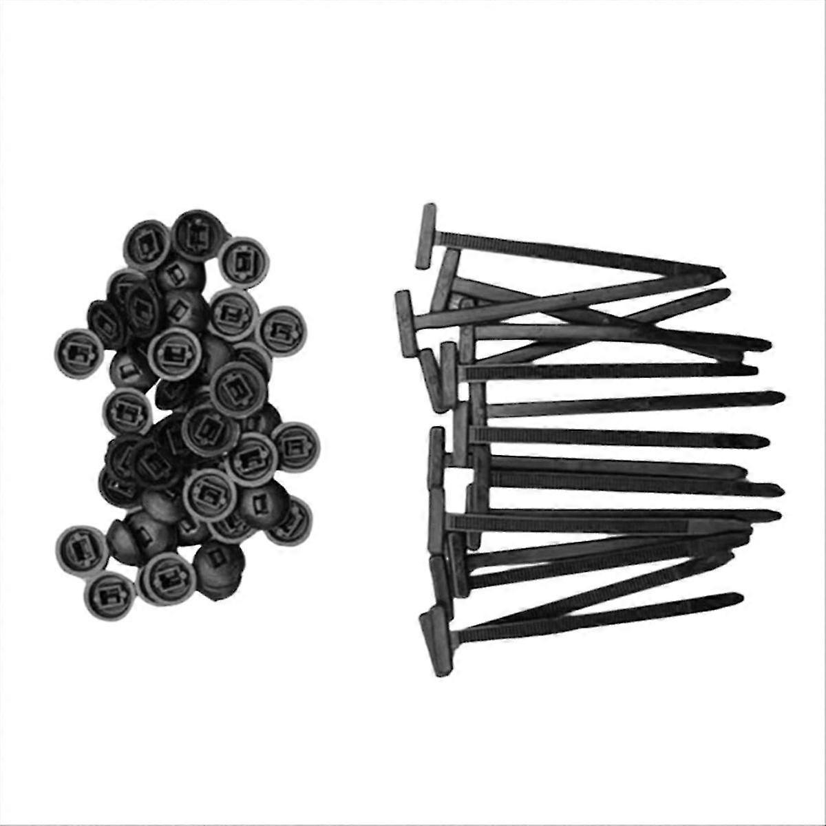 Nylon Universal Cable Tie Buckle, Nylon Cable Ties compatible with Car,100 Pcs