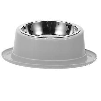 Bol pour chat : bol pour chat en acier inoxydable avec design incliné - Plat d’alimentation pour animaux de compagnie à base antidérapante pour chatons et petits chiens - Mangeoire surélevée pour la maison et l’extérieur