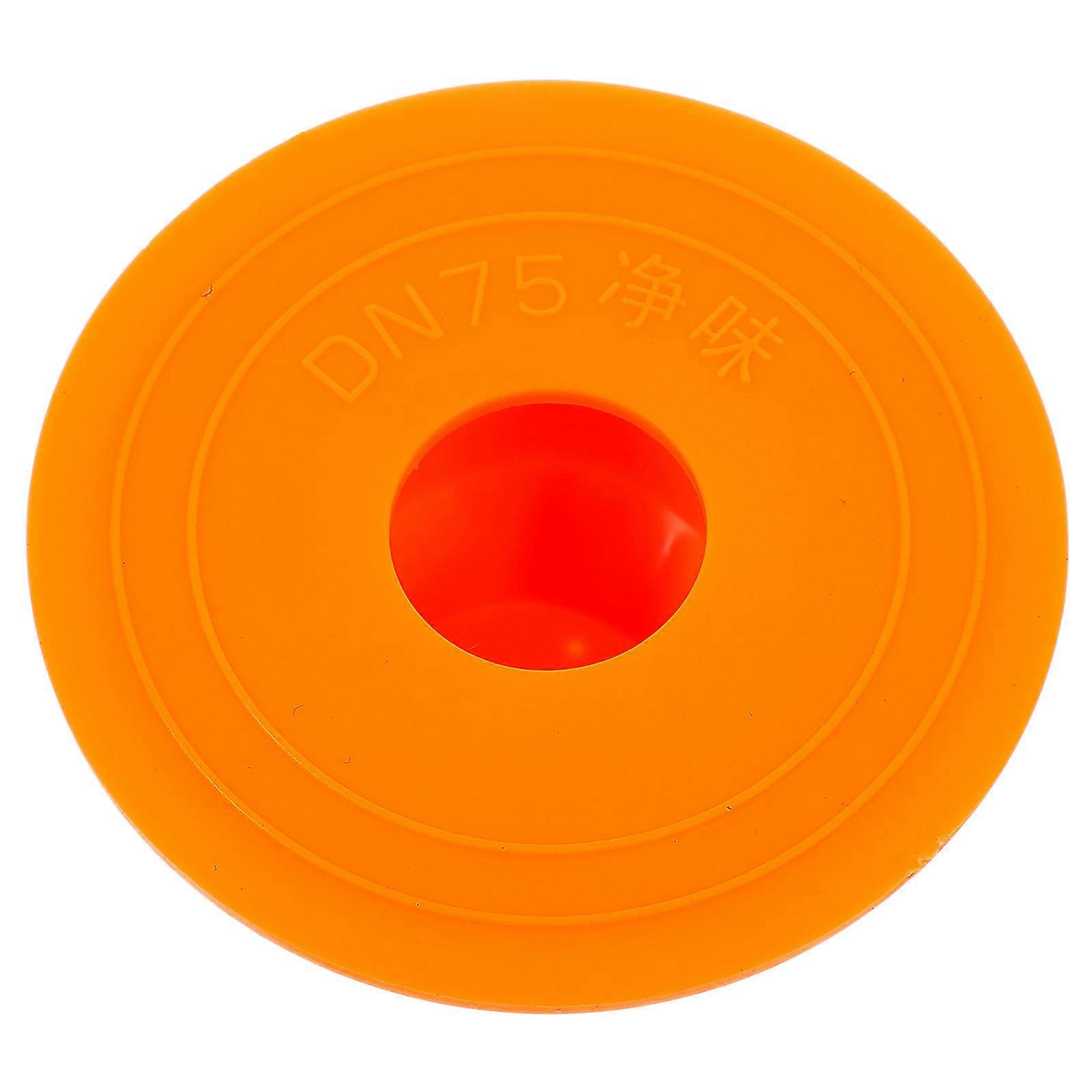 1Pc Kitchen Sewer Pipe Deodorant Sealing Ring Deodorant Core Plug Device Orange