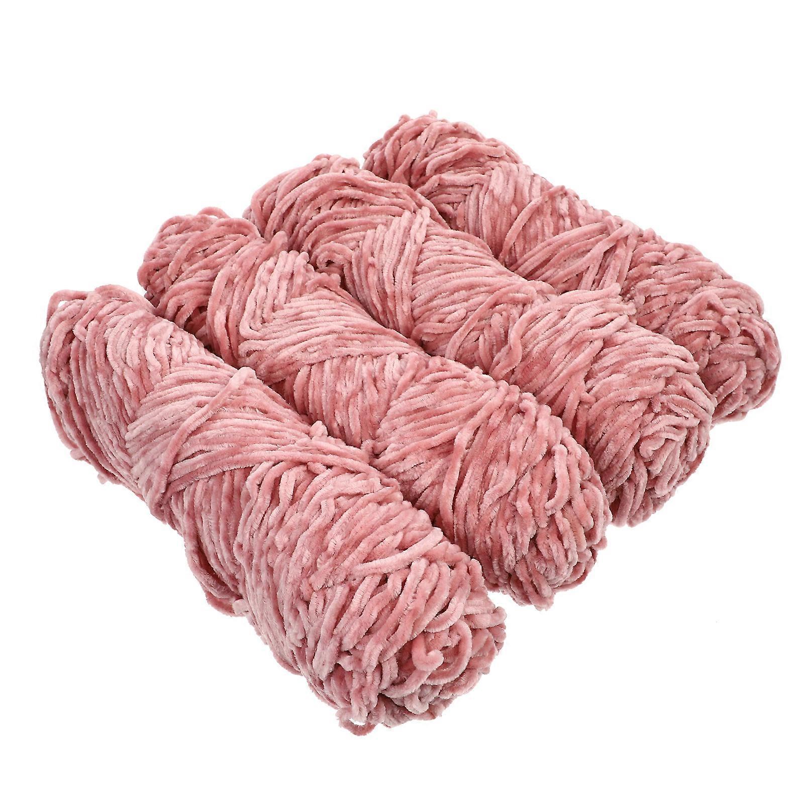 4pcs Hand Knitting Wool DIY Scarf Material Hat Weaving Thread Material